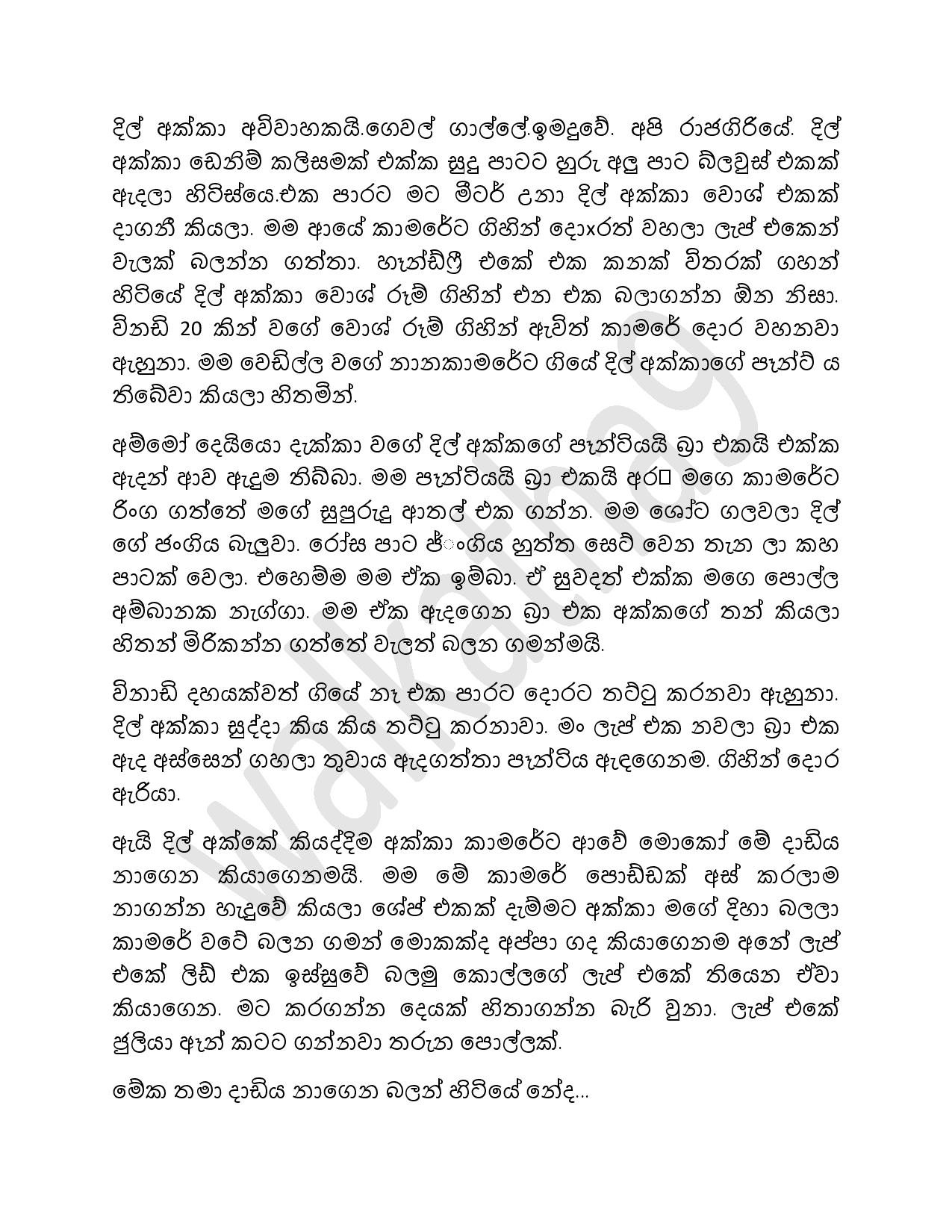 Dilrukshi Akka 01 page 002 walkatha5 Official Sinhala Wal Katha සිංහල වල් කතා